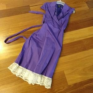 Purple shirt dress